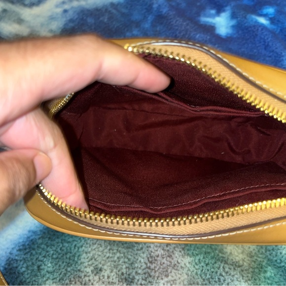 Women’s coach mini camera bag in signature jacquard w/stripes multicolored - Picture 6 of 9